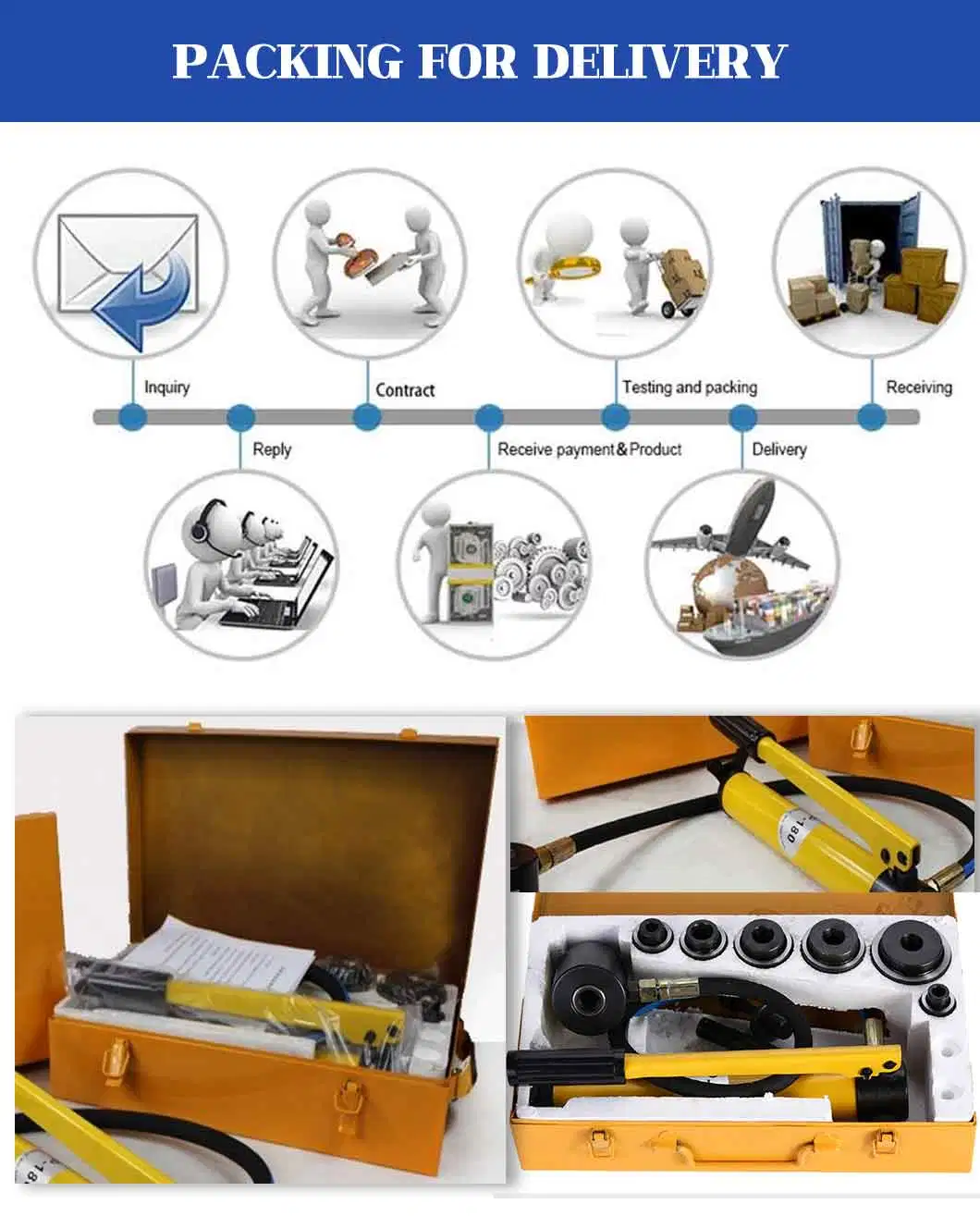 Copper Cutting Bending Punching Tool Portable Busbar Processor Machine Hydraulic